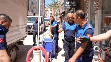 Elazığ'da Kaldırım İşgallerine Zabıta Denetimi.