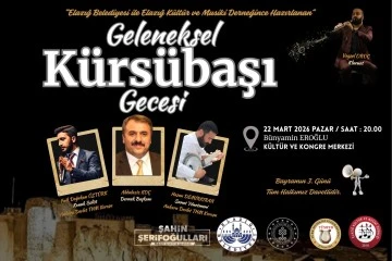 Elazığ&rsquo;da Ramazan Bayramı&rsquo;nda Geleneksel K&uuml;rs&uuml;başı Gecesi D&uuml;zenlenecek