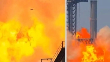 Elon Musk'ın şirketi SpaceX bu kez başaramadı! D&uuml;nyanın en b&uuml;y&uuml;k roketi patladı