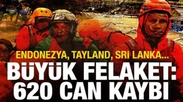 Endonezya, Tayland, Sri Lanka... Büyük felaket: Ölü sayısı 620'ye yükseldi