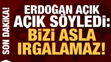 Erdoğan a&ccedil;ık a&ccedil;ık s&ouml;yledi: Bu bizi asla ırgalamaz