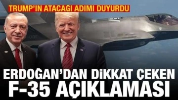 Erdoğan'dan F-35 açıklaması: Trump döneminde peyderpey teslim edilecektir