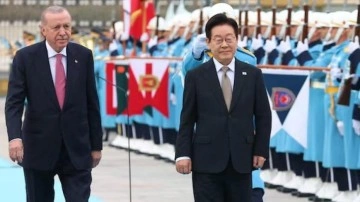 Erdoğan Güney Kore Devlet Başkanı Lee'yi kabul etti