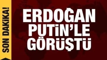 Erdoğan ile Putin g&ouml;r&uuml;şt&uuml;