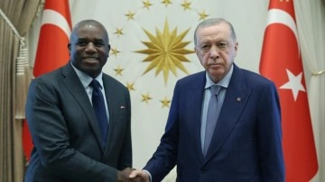 Erdoğan, İngiltere Dışişleri Bakanı Lammy'yi kabul etti