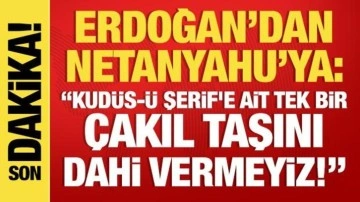 Erdoğan TEKNOFEST'te: Kudüs-ü Şerif'e ait tek bir çakıl taşını dahi vermeyiz