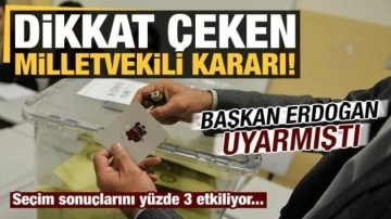 Erdoğan uyarmıştı: AK Parti'den dikkat &ccedil;eken 'milletvekili' kararı!