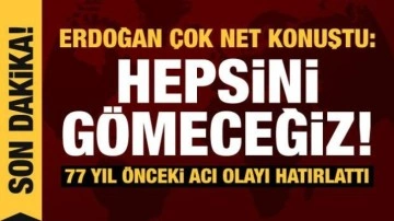 Erdoğan'dan &ccedil;ok net operasyon mesajı: Ter&ouml;ristleri g&ouml;mmeye devam edeceğiz!