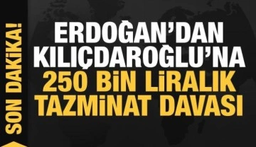 Erdoğan'dan Kılı&ccedil;daroğlu'na 250 bin liralık tazminat davası