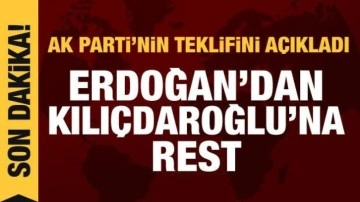 Erdoğan'dan Kılı&ccedil;daroğlu'nun baş&ouml;rt&uuml;s&uuml; teklifine rest: AK Parti'nin teklifini a&ccedil;ıklad