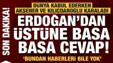 Erdoğan'dan NATO d&ouml;n&uuml;ş&uuml; Kılı&ccedil;daroğlu ve Akşener'e &uuml;st&uuml;ne basa basa cevap!