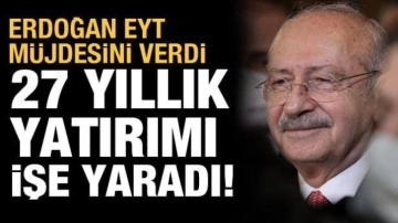 Erdoğan'ın EYT m&uuml;jdesi Kılı&ccedil;daroğlu'nun 27 yıl &ouml;nceki yatırımına yaradı