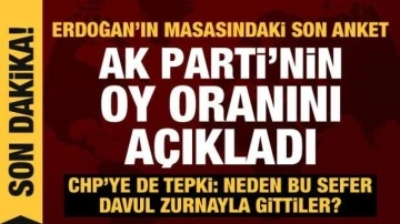 Erdoğan'ın masasındaki son anket! Hamza Dağ AK Parti'nin oy oranını a&ccedil;ıkladı