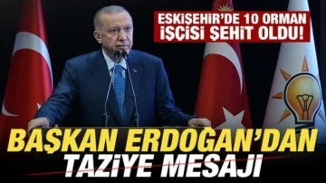 Eskişehir'de 10 orman işçisi şehit oldu: Erdoğan'dan son dakika açıklaması!