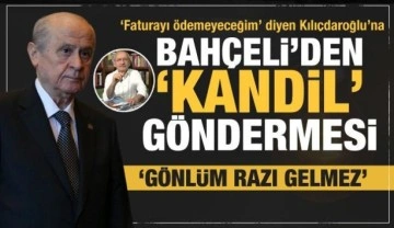 Faturasını &ouml;demeyen Kılı&ccedil;daroğlu'na Bah&ccedil;eli'den 'Kandil' g&ouml;ndermesi