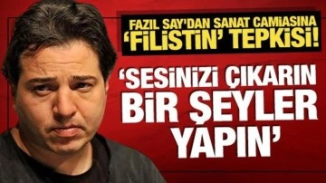 Fazıl Say'dan sanat camiasına "Filistin" tepkisi: 'Sesinizi çıkarın, bir şeyler