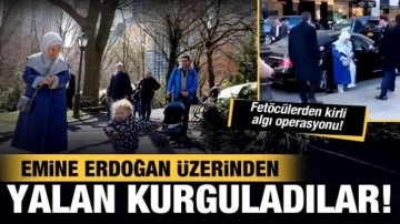 Fet&ouml;c&uuml;lerden kirli algı operasyonu! Emine Erdoğan'ı hedef g&ouml;sterip yalan kurguladılar!