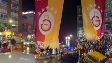 Galatasaray bayrağına saldırmışlardı: Polis holiganları yakaladı