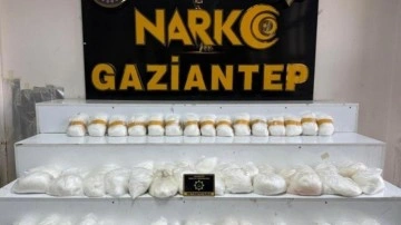 Gaziantep'te 58 kilo metamfetamin ele geçirildi