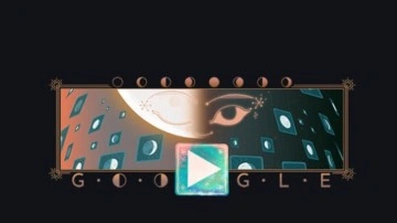 Google'da "Yarım Ay'ın Yükselişi" doodle oldu! Ay’ın Evreleri animasyonla hayat