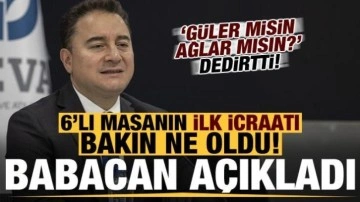 G&uuml;ler misin ağlar mısın? Babacan a&ccedil;ıkladı, 6'lı masanın ilk icraatı bakın ne oldu...