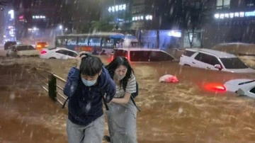 Güney Kore'de sel: 14 kişi can verdi
