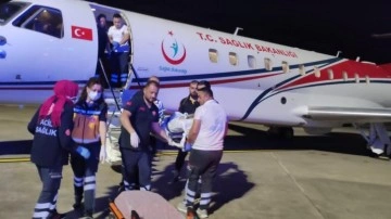 Hac i&ccedil;in gittiği Arabistan'da rahatsızlandı, ambulans u&ccedil;akla T&uuml;rkiye'ye getirildi