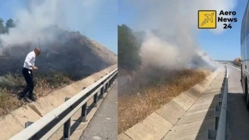 HAVAİST kaptanından örnek davranış: Yangına ilk müdahaleyi yaptı