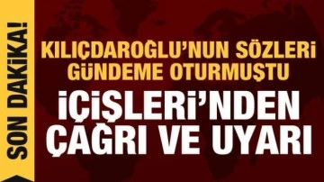 İ&ccedil;işleri'nden Kılı&ccedil;daroğlu'na &ccedil;ağrı: Bilgileri nasıl elde ettiğini a&ccedil;ıklamalı