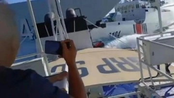 İki devasa gemi birbiriyle çarpıştı...