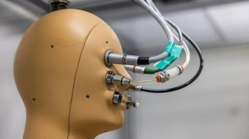 İlk g&ouml;revine hazırlanıyor... İnsan gibi nefes alıp terleyen robot geliştirdiler!