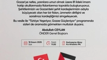 İmam hatipliler şehitlerimiz için fidan dikiyor
