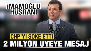 İmamoğlu hüsranı! CHP'yi şoke etti! 2 milyon üyeye SMS gönderdi