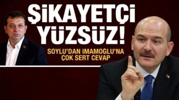 İmamoğlu 'İBB'deki ter&ouml;rist'te su&ccedil;u devlete attı, Soylu &ccedil;ok sert cevap verdi