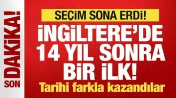 İngiltere'de seçim sona erdi! 14 yıl sonra bir ilk! Tarihi farkla kazandılar...