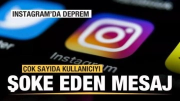 Instagram'da şoke eden mesaj! Hesaplar askıya alındı! A&ccedil;ıklama geldi