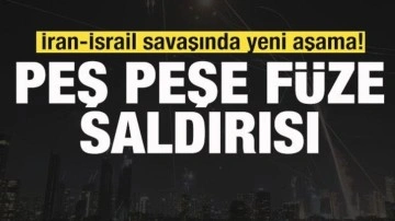 İran-İsrail savaşında yeni aşama! Füzeler peş peşe ateşlendi!