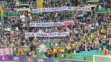 İskoçlar, Avrupa maçında UEFA'ya tepki gösterdi! "İsrail'i hemen atın"