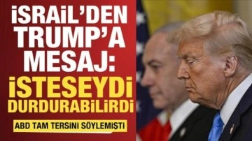 İsrail'den Katar açıklaması: Trump saldırıyı durdurmak istese durdurabilirdi