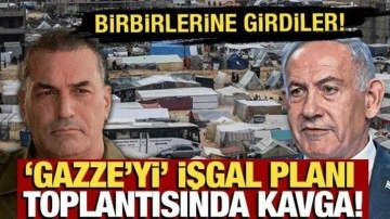 İsrail'in 'İşgal' planı toplantısında kavga! Birbirlerine girdiler