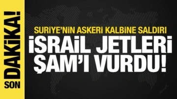 İsrail jetleri Şam'ı bombaladı! Suriye'nin askeri kalbini vurdular