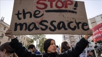 İsrailli aktivist gruptan h&uuml;k&uuml;met karşıtı protesto: Etnik temizlik yapıyorlar!