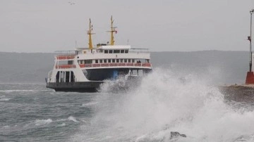 İstanbul'da deniz ulaşımına olumsuz hava engeli
