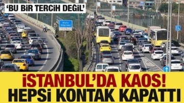 İstanbul'da Özel Halk Otobüsleri kontak kapattı! Kaos oluştu