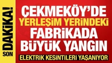 İstanbul'da sünger fabrikasında büyük yangın: Patlamalar meydana geldi