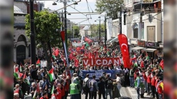 İstanbul Gazze için yürüdü
