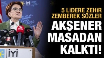 İYİ Parti 6'lı masadan ayrıldı! Akşener'den İmamoğlu ve Yavaş'a &ccedil;ağrı