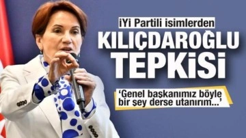 İYİ Partili isimlerden Kılı&ccedil;daroğlu tepkisi: Akşener b&ouml;yle bir şey derse utanırım...
