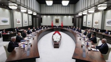 Kabine, Cumhurbaşkanı Erdoğan başkanlığında toplandı