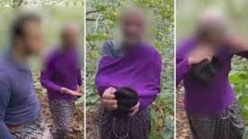 Kadın kılığındaki baba ve oğluna suçüstü!
